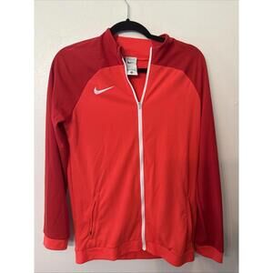 Women’s Nike dry fit zip up‎ jacket red and orange XL.   D12-1